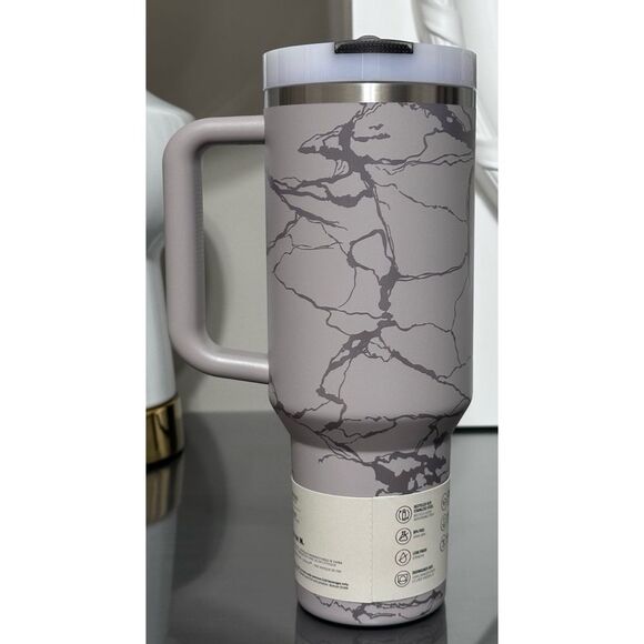 STANLEY QUENCHER PROTOUR FLIP STRAW TUMBLER, 40OZ- ASH MARBLE - Picture 3 of 5